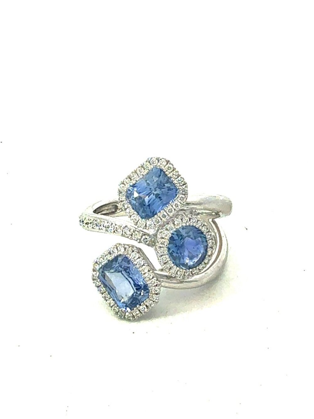 Natural Sapphire Diamond Ring Size 7 14k Gold 4.03 TCW Certified $6,950 604429